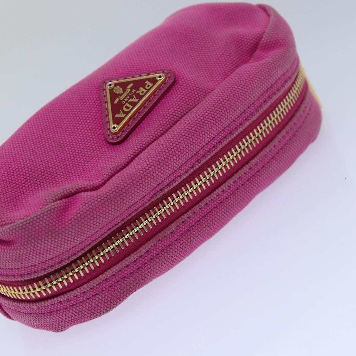 Prada Pink Canvas Clutch Bag (Pre-Owned) Size ONE SIZE - 4 Thumbnail