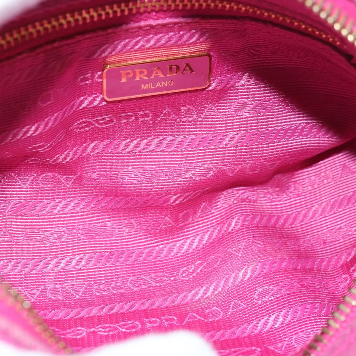 Prada Pink Canvas Clutch Bag (Pre-Owned) Size ONE SIZE - 5 Thumbnail