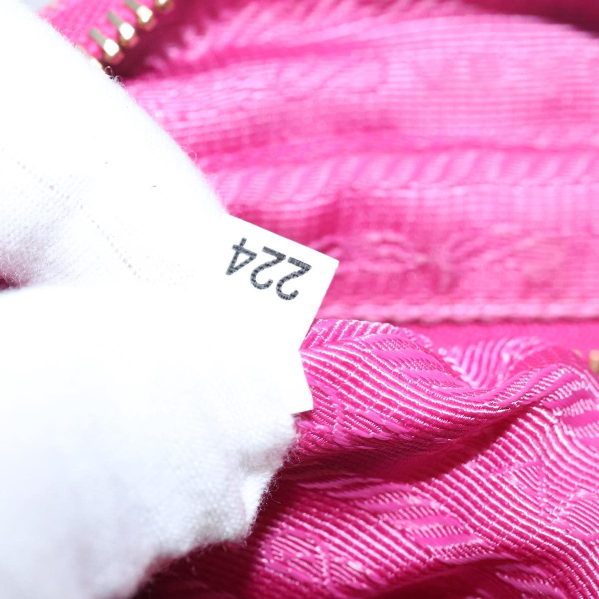 Prada Pink Canvas Clutch Bag (Pre-Owned) Size ONE SIZE - 7 Thumbnail
