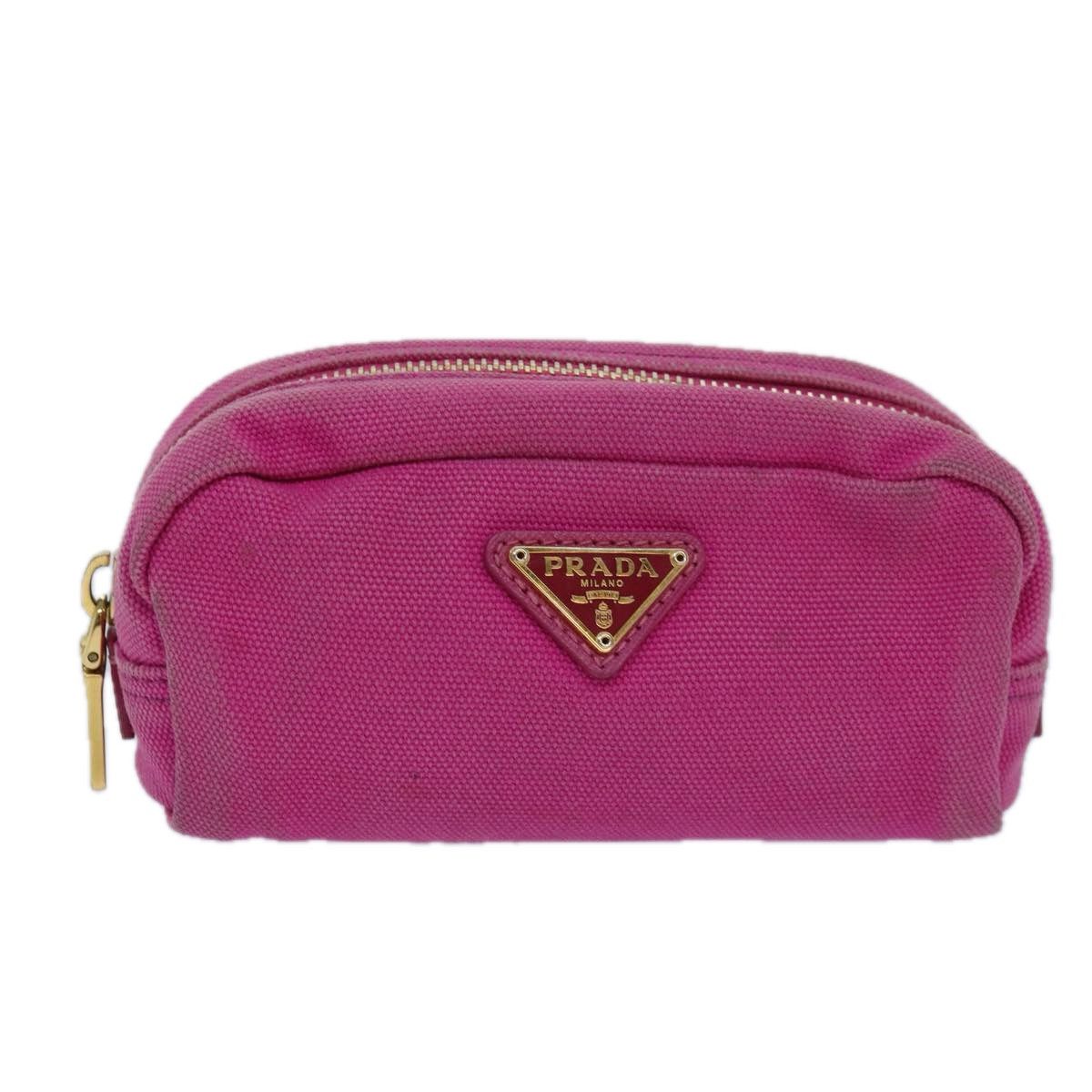 Prada Pink Canvas Clutch Bag (Pre-Owned) Size ONE SIZE - 10 Thumbnail