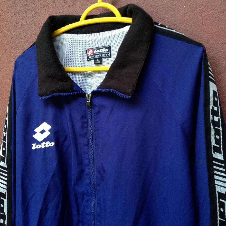 Lotto Sport LOTTO SIDE TAPE JACKET WINDBREAKER Size US L / EU 52-54 / 3 - 2 Thumbnail