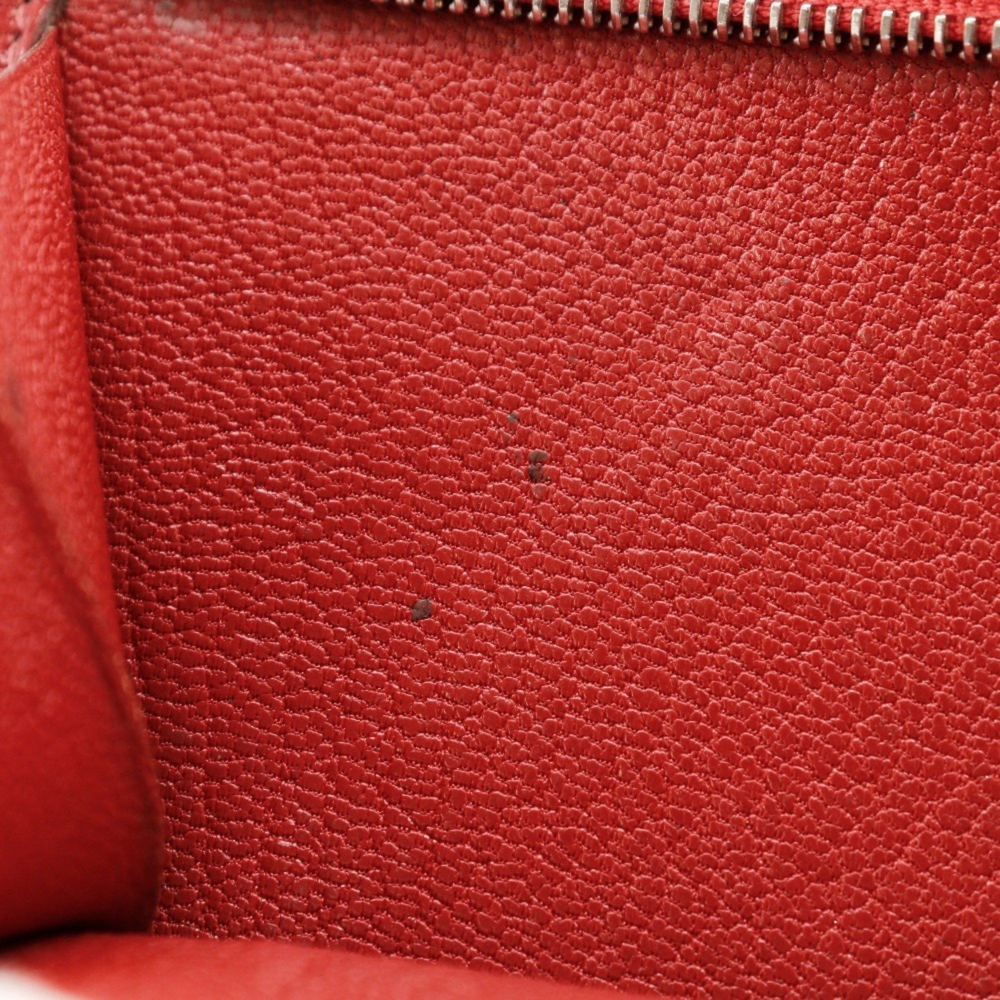 Hermes Hermes Beansufla Bi-fold Wallet 2007 Red □K Belt Clasp Women's W171724712 Size ONE SIZE - 14 Thumbnail
