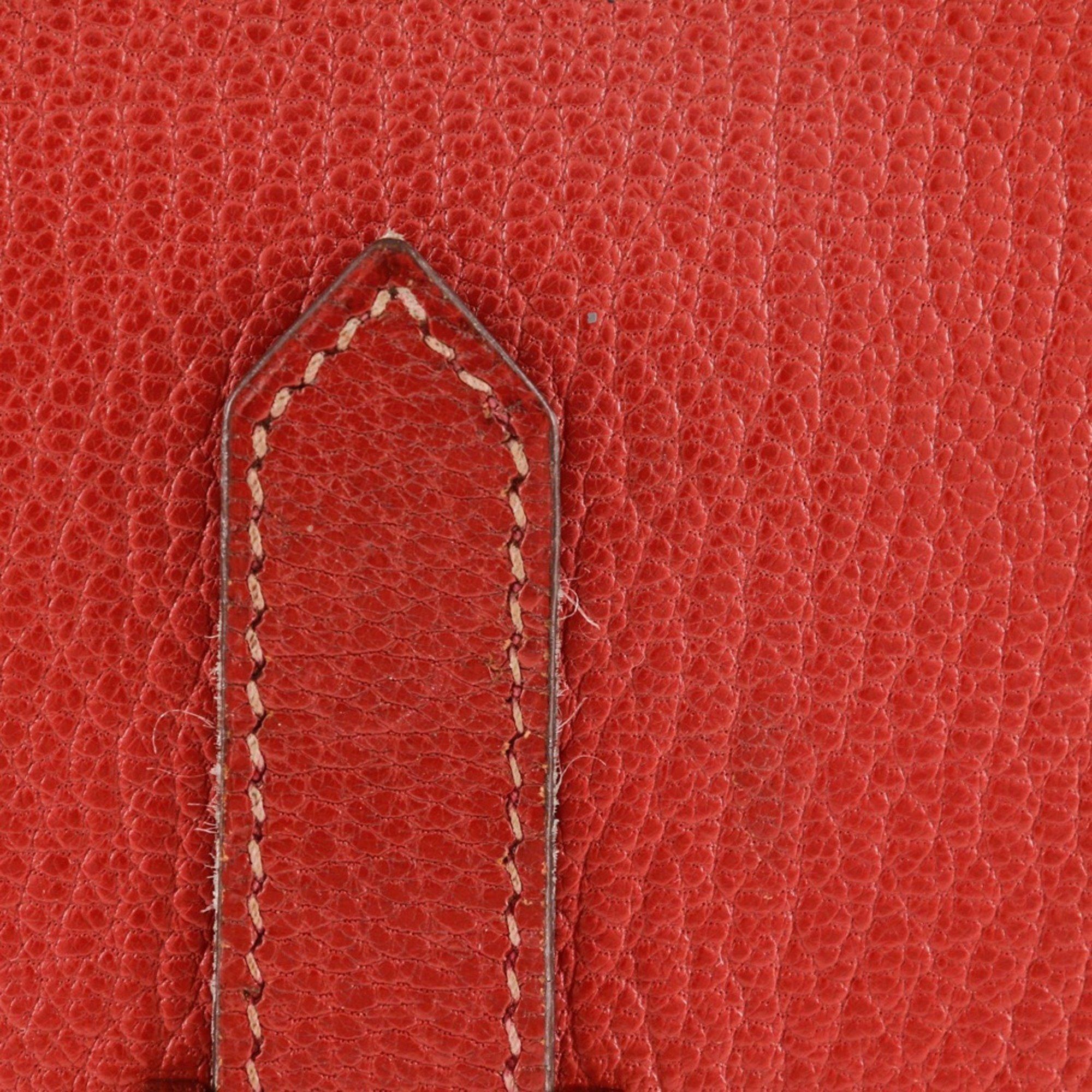 Hermes Hermes Beansufla Bi-fold Wallet 2007 Red □K Belt Clasp Women's W171724712 Size ONE SIZE - 8 Thumbnail