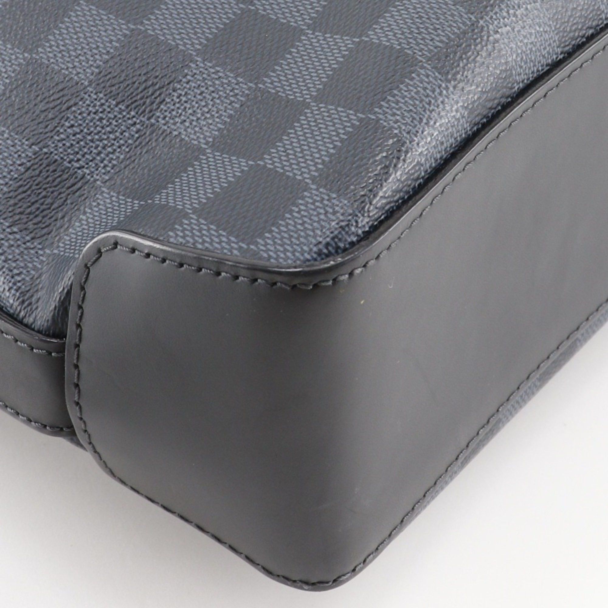 Louis Vuitton Louis Vuitton Greenwich Shoulder Bag N41348 x Damier Cobalt 2014 Black/Navy Men's Size ONE SIZE - 4 Thumbnail