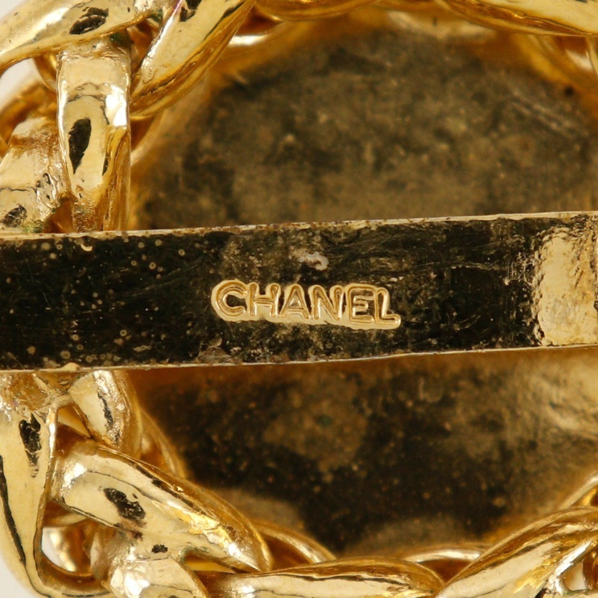 Chanel CHANEL Rice motif earrings, gold plated, approx. 50.0g, motif, women's Size ONE SIZE - 7 Thumbnail