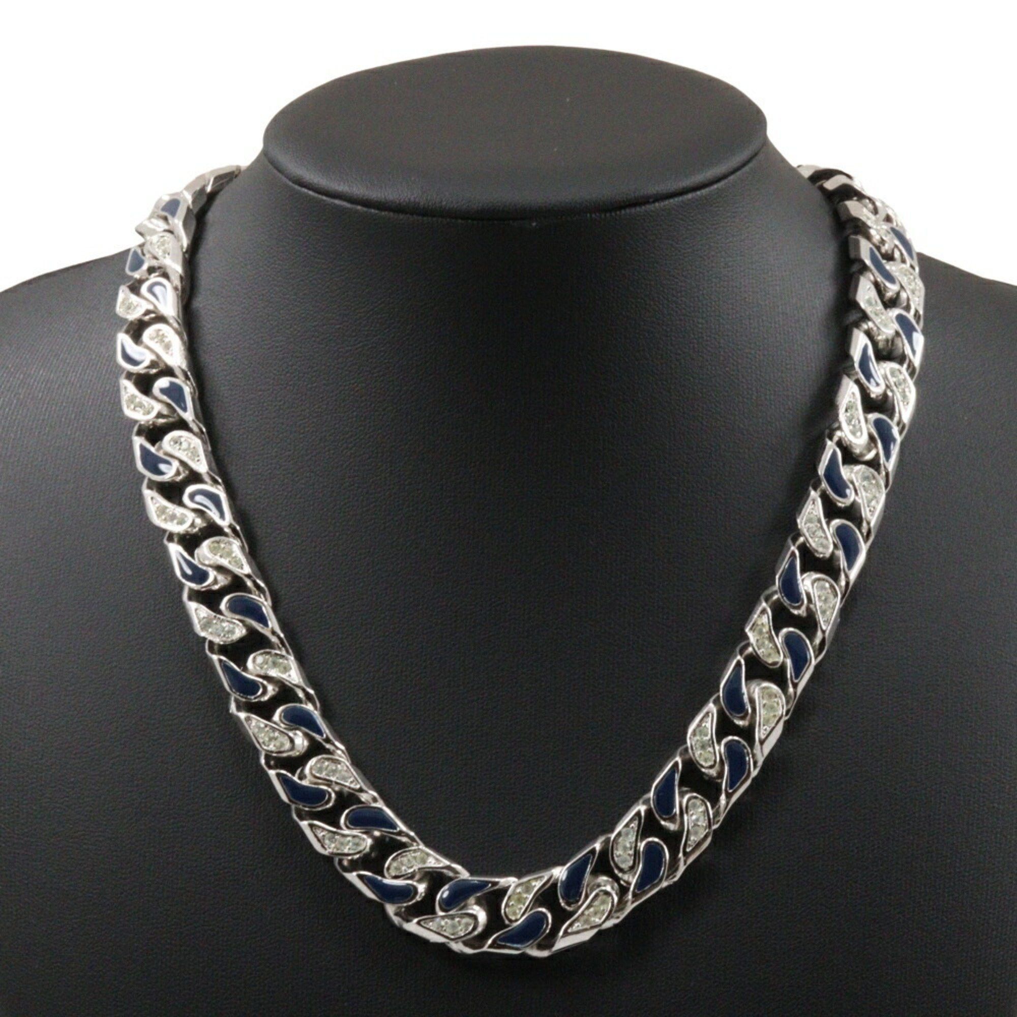 Dior Christian Dior Earring Set Necklace x Rhinestone Made in Germany Silver Approx. 109.2g set for women Size ONE SIZE - 3 Thumbnail