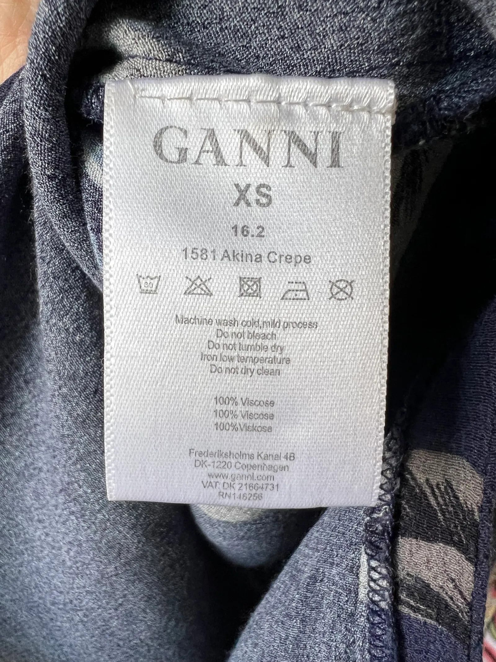 Ganni Ganni Akina crepe Dress Size XS / US 0-2 / IT 36-38 - 2 Thumbnail