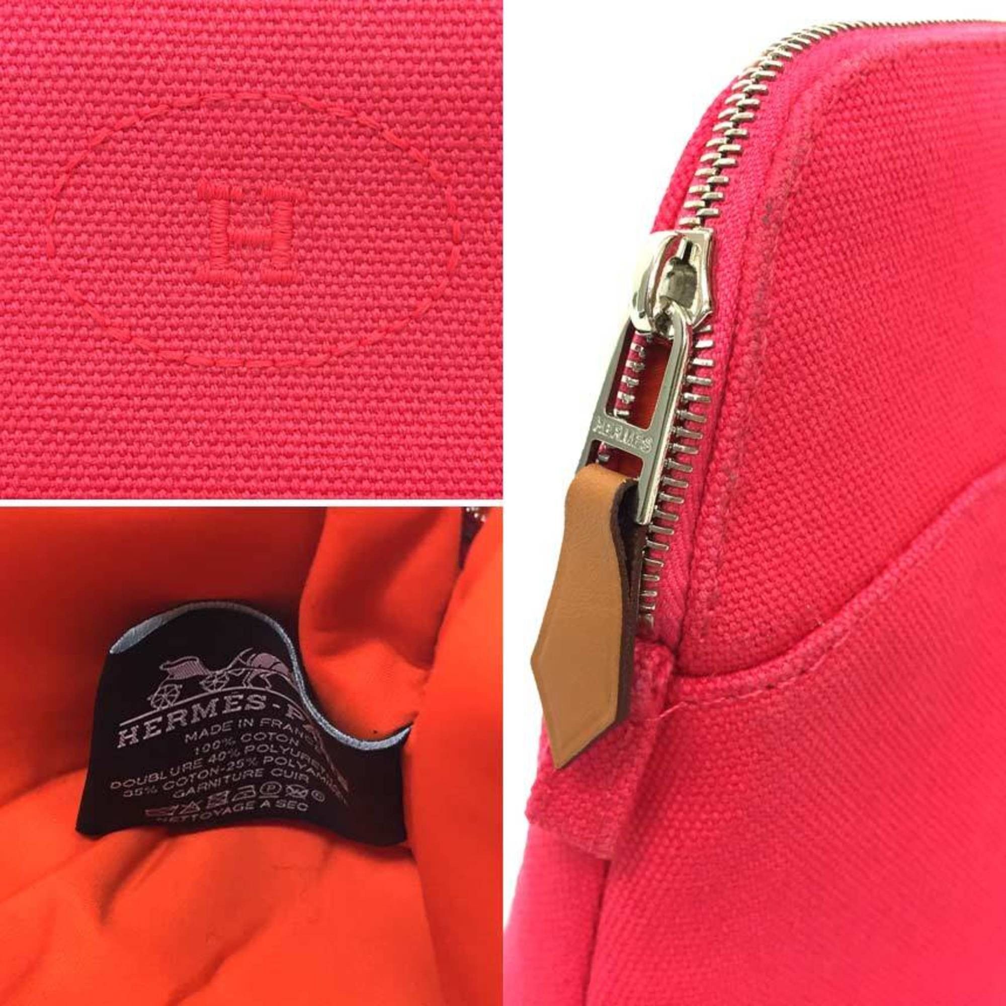 Hermes HERMES Bolide Pouch 20/Pouch Cotton Pink Hermes aq10310 Size ONE SIZE - 3 Thumbnail