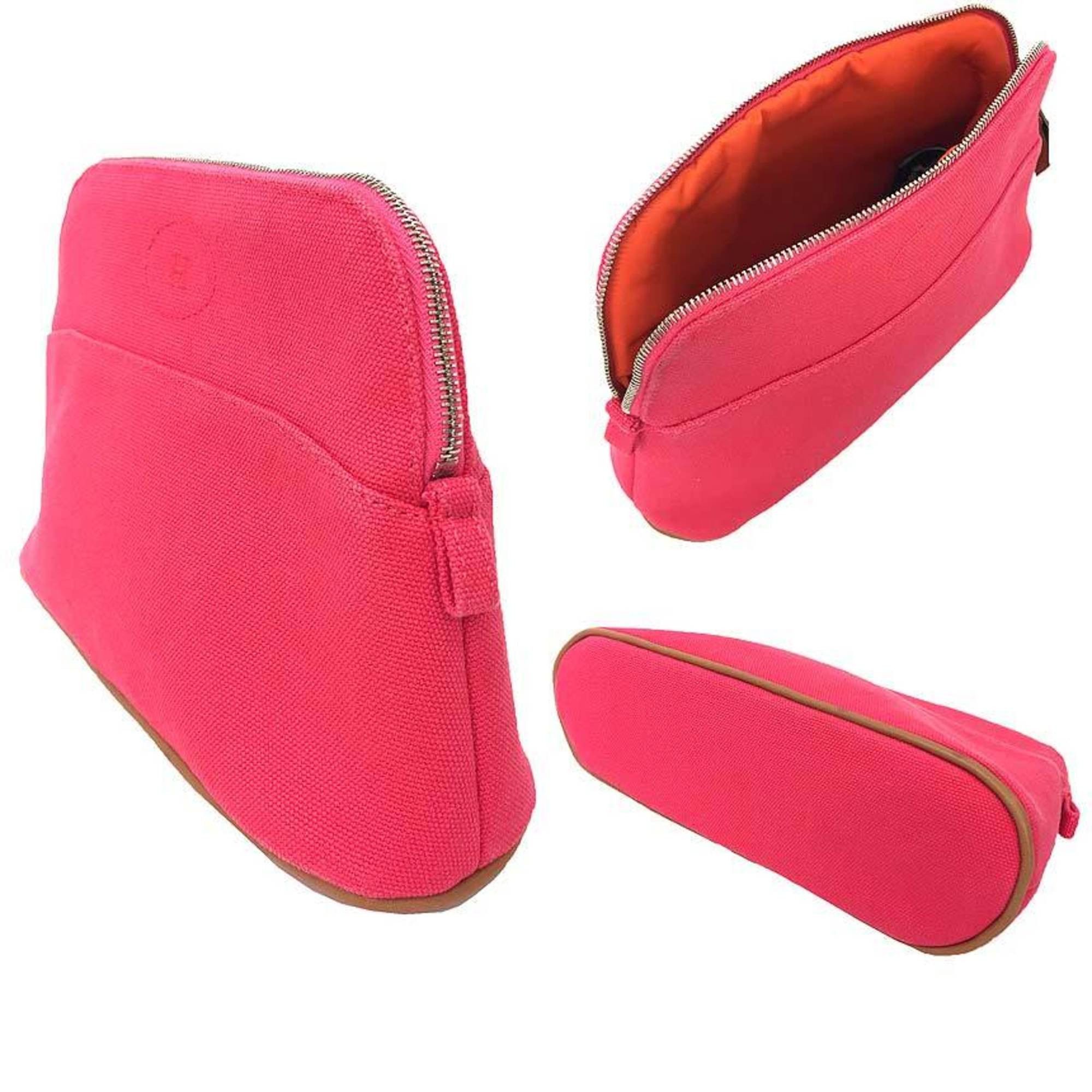 Hermes HERMES Bolide Pouch 20/Pouch Cotton Pink Hermes aq10310 Size ONE SIZE - 2 Thumbnail