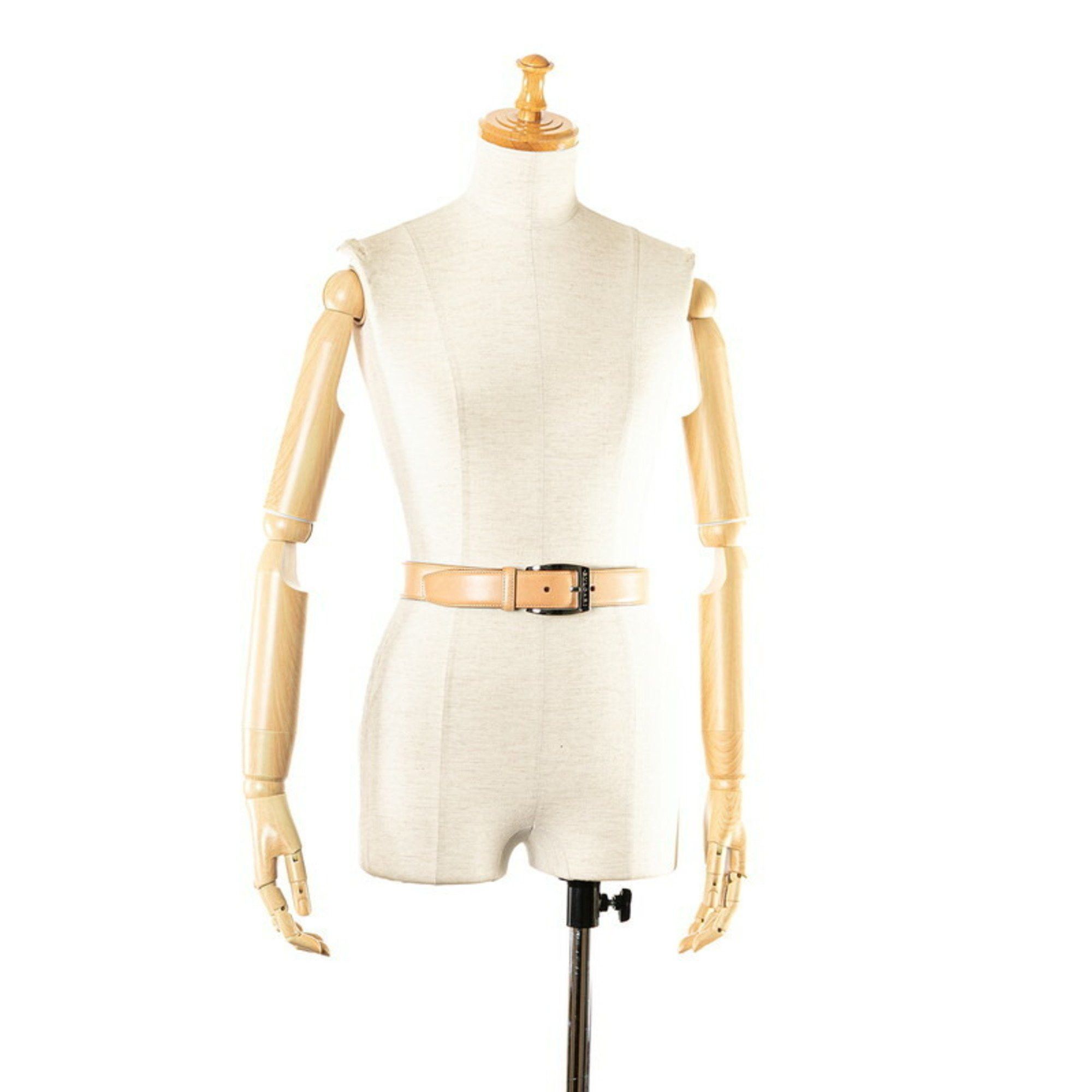 Bvlgari BVLGARI Men's Beige Leather Belt Size ONE SIZE - 8 Thumbnail