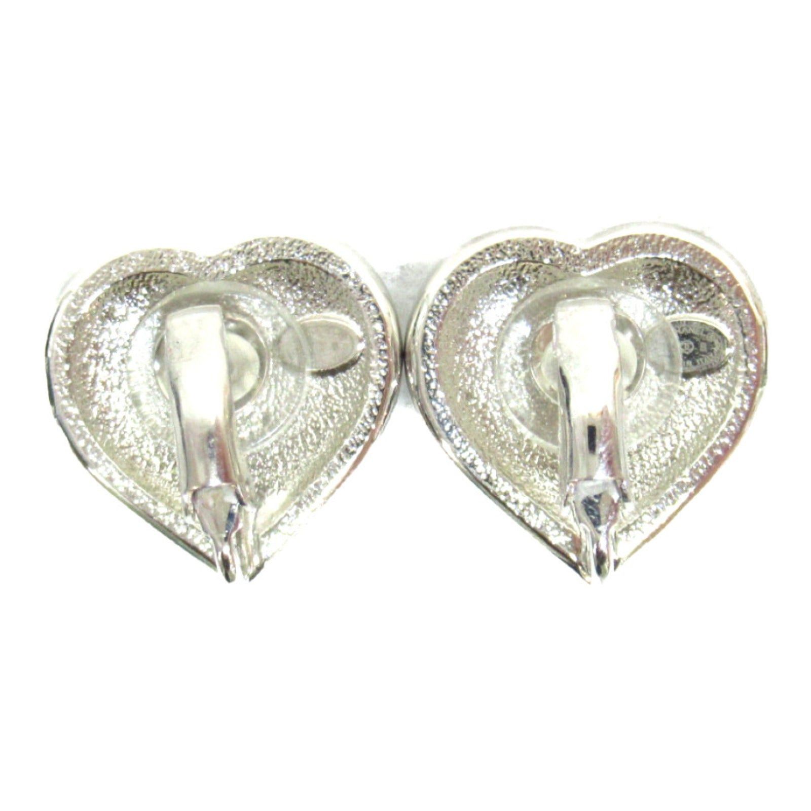 Chanel Chanel Earrings Heart Silver Plated Size ONE SIZE - 2 Thumbnail