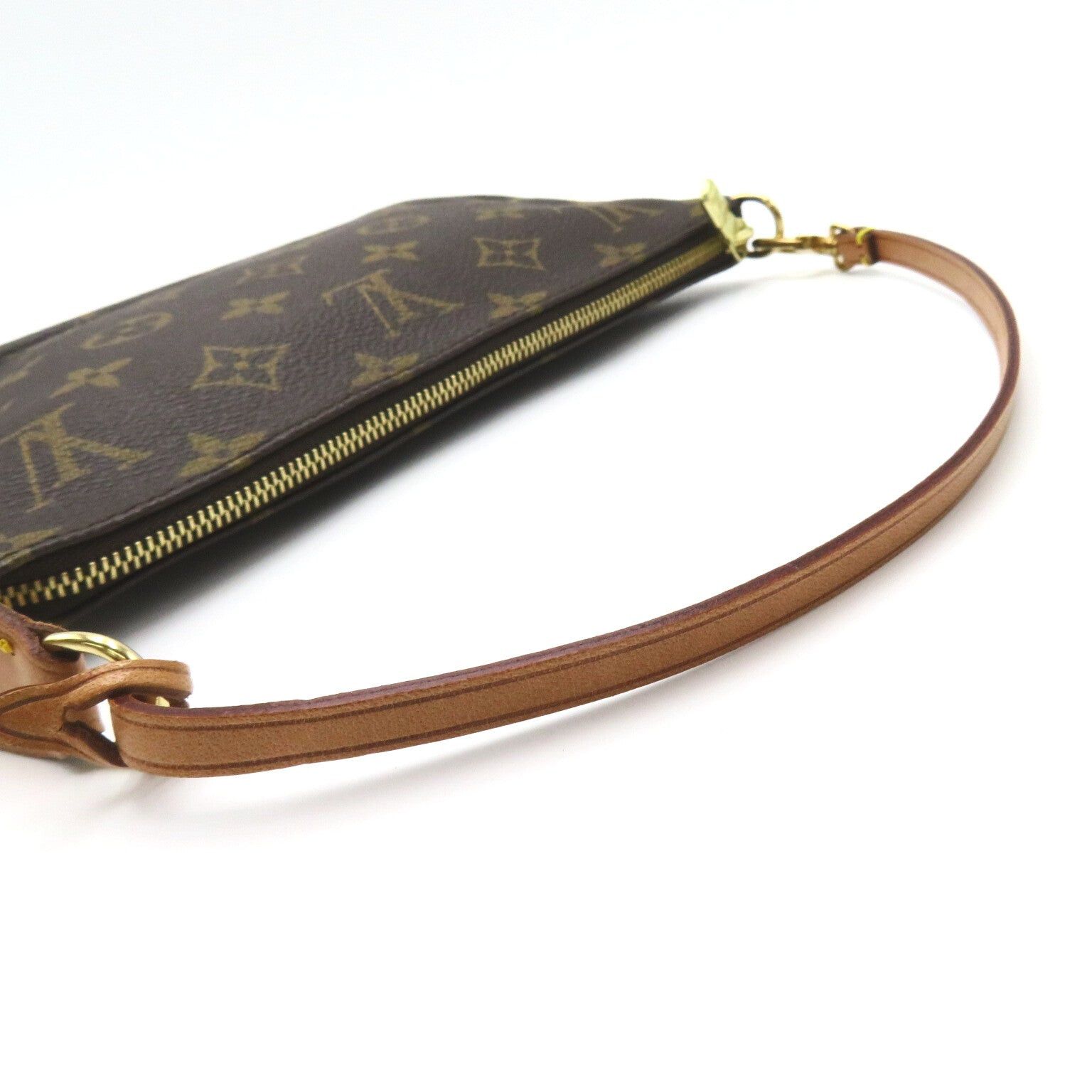 Louis Vuitton Louis Vuitton Pochette Accessoires Handbag Coated Canvas Monogram Brown Size ONE SIZE - 7 Thumbnail