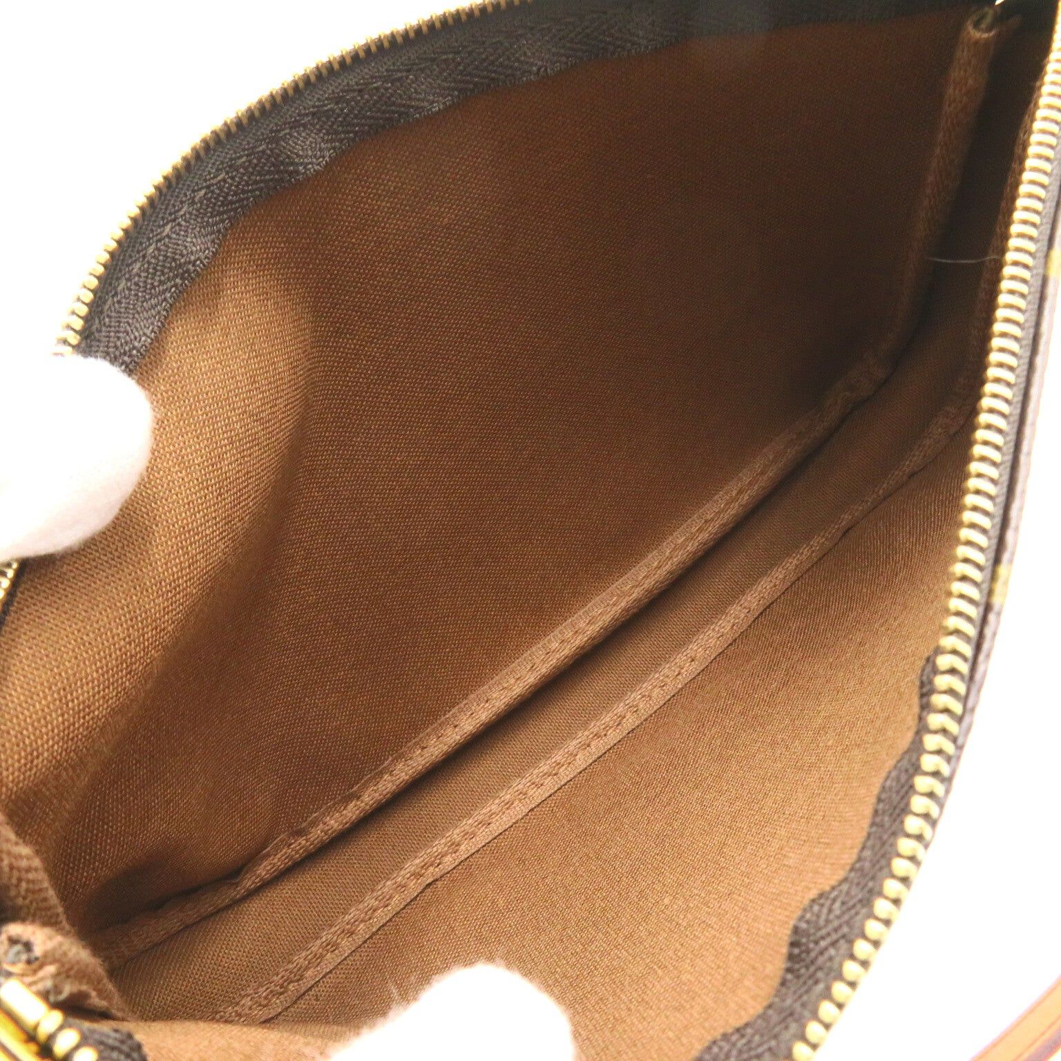Louis Vuitton Louis Vuitton Pochette Accessoires Handbag Coated Canvas Monogram Brown Size ONE SIZE - 5 Thumbnail