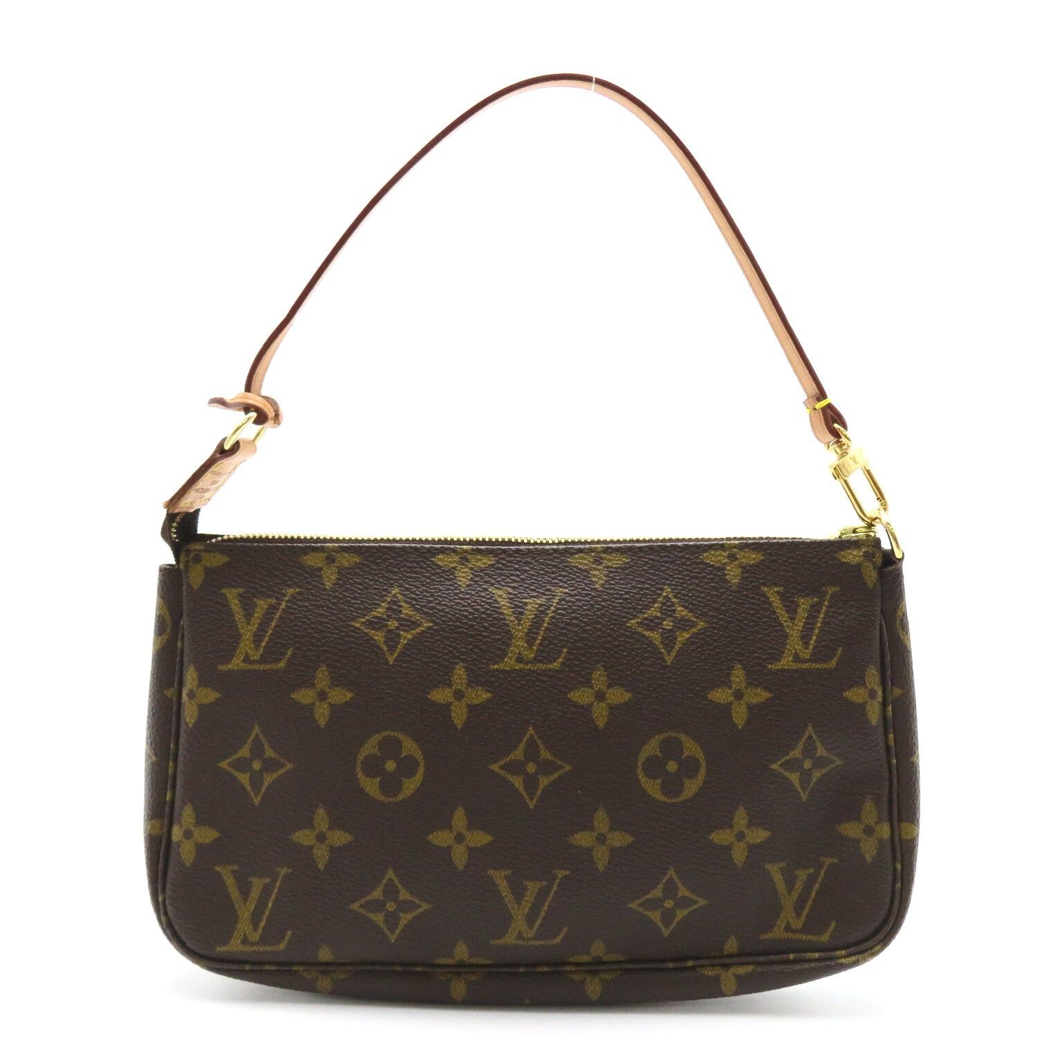 Louis Vuitton Louis Vuitton Pochette Accessoires Handbag Coated Canvas Monogram Brown Size ONE SIZE - 2 Thumbnail