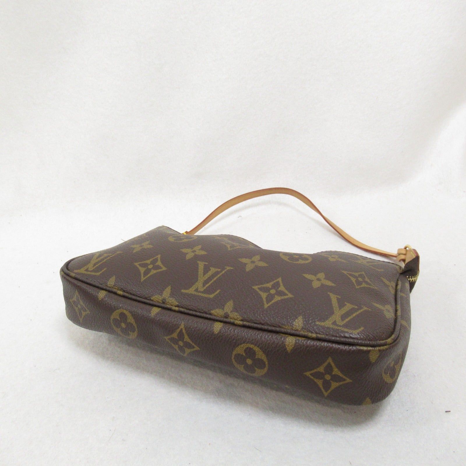 Louis Vuitton Louis Vuitton Pochette Accessoires Accessory Pouch Handbag Coated Canvas Monogram Brown Size ONE SIZE - 4 Thumbnail