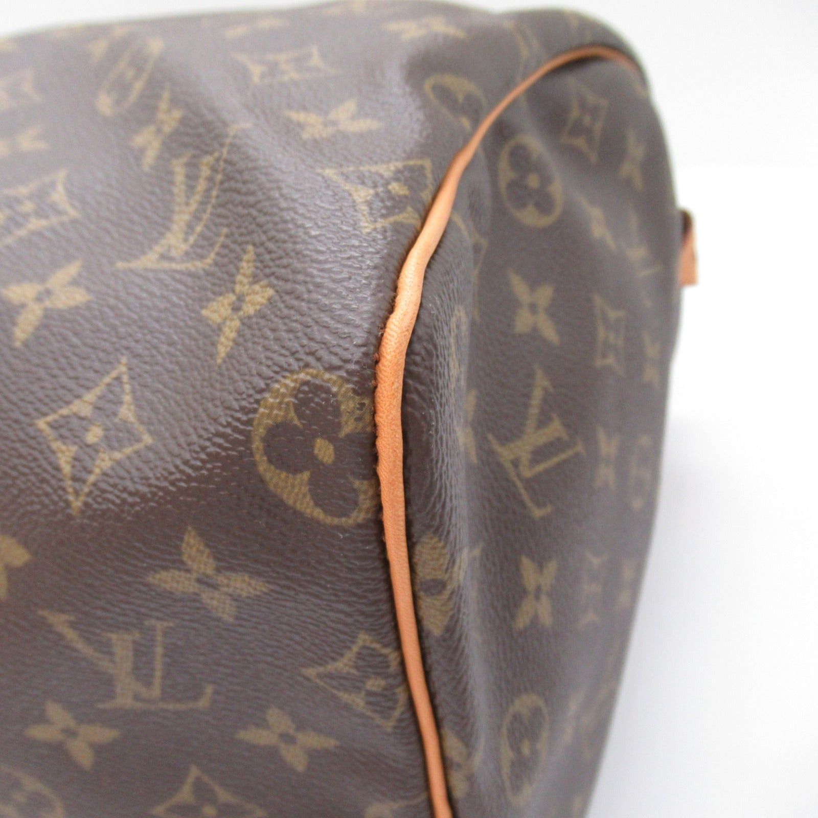 Louis Vuitton Louis Vuitton Speedy 40 Handbag Coated Canvas Monogram Brown Size ONE SIZE - 9 Thumbnail