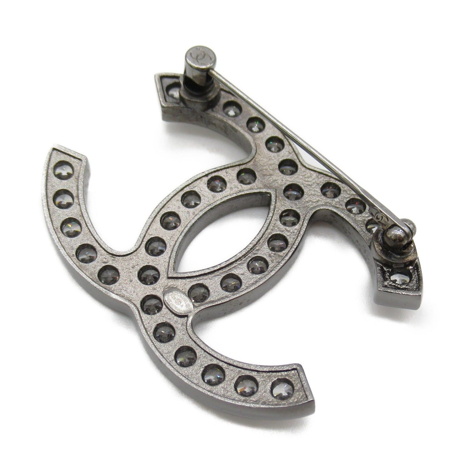 Chanel Chanel Coco Mark Brooch Others Strass Black Clear Size ONE SIZE - 2 Thumbnail