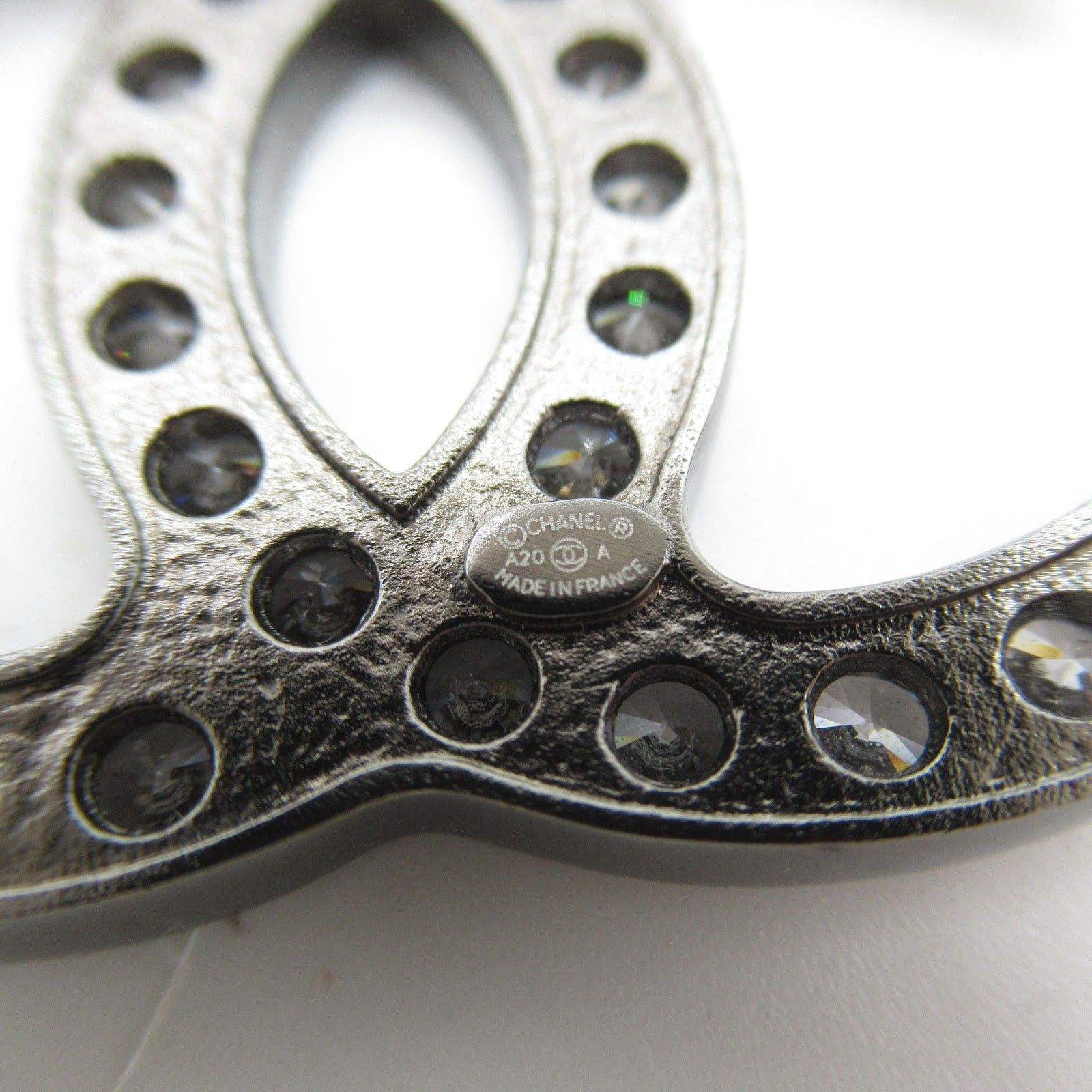 Chanel Chanel Coco Mark Brooch Others Strass Black Clear Size ONE SIZE - 5 Thumbnail