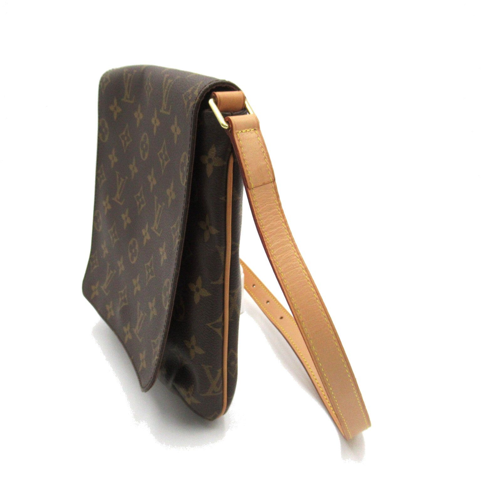 Louis Vuitton Louis Vuitton Musette Salsa Short Shoulder Bag Coated Canvas Monogram Brown Size ONE SIZE - 3 Thumbnail