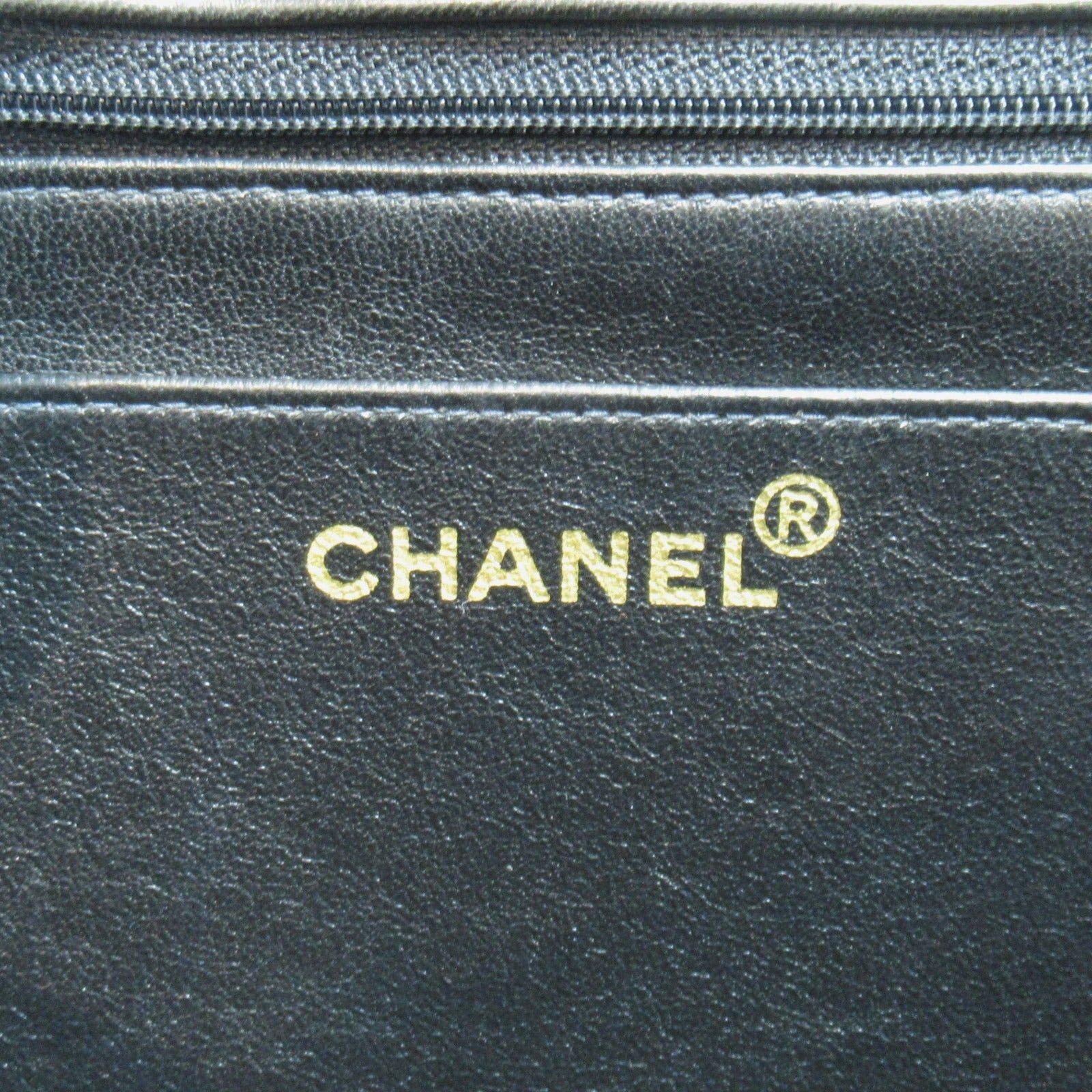 Chanel Chanel Decamatlassé Chain Shoulder Bag Lambskin (Sheepskin) Black Gold Hardware Size ONE SIZE - 6 Thumbnail