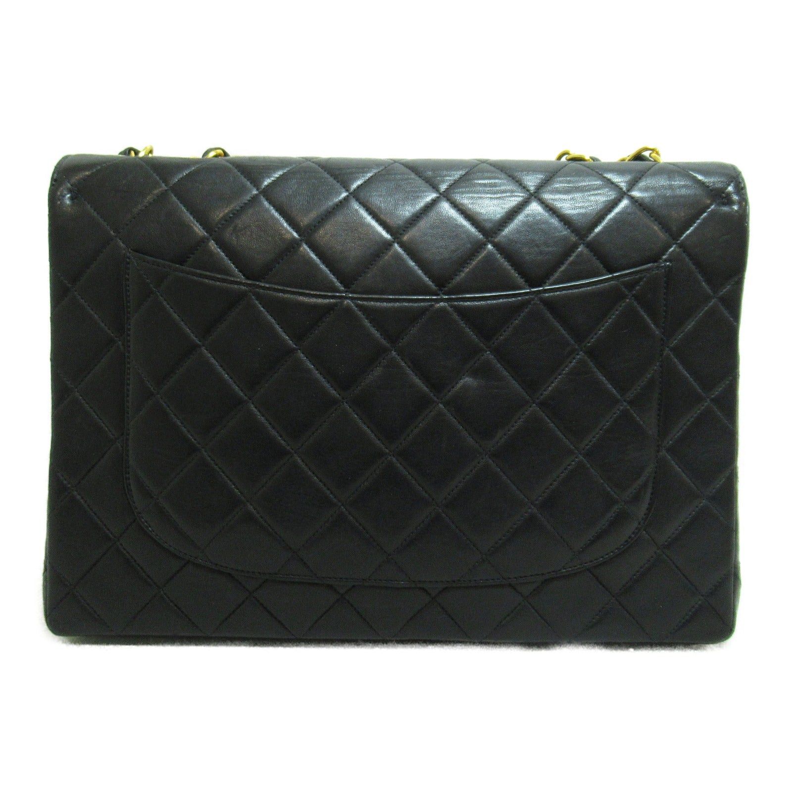 Chanel Chanel Decamatlassé Chain Shoulder Bag Lambskin (Sheepskin) Black Gold Hardware Size ONE SIZE - 2 Thumbnail