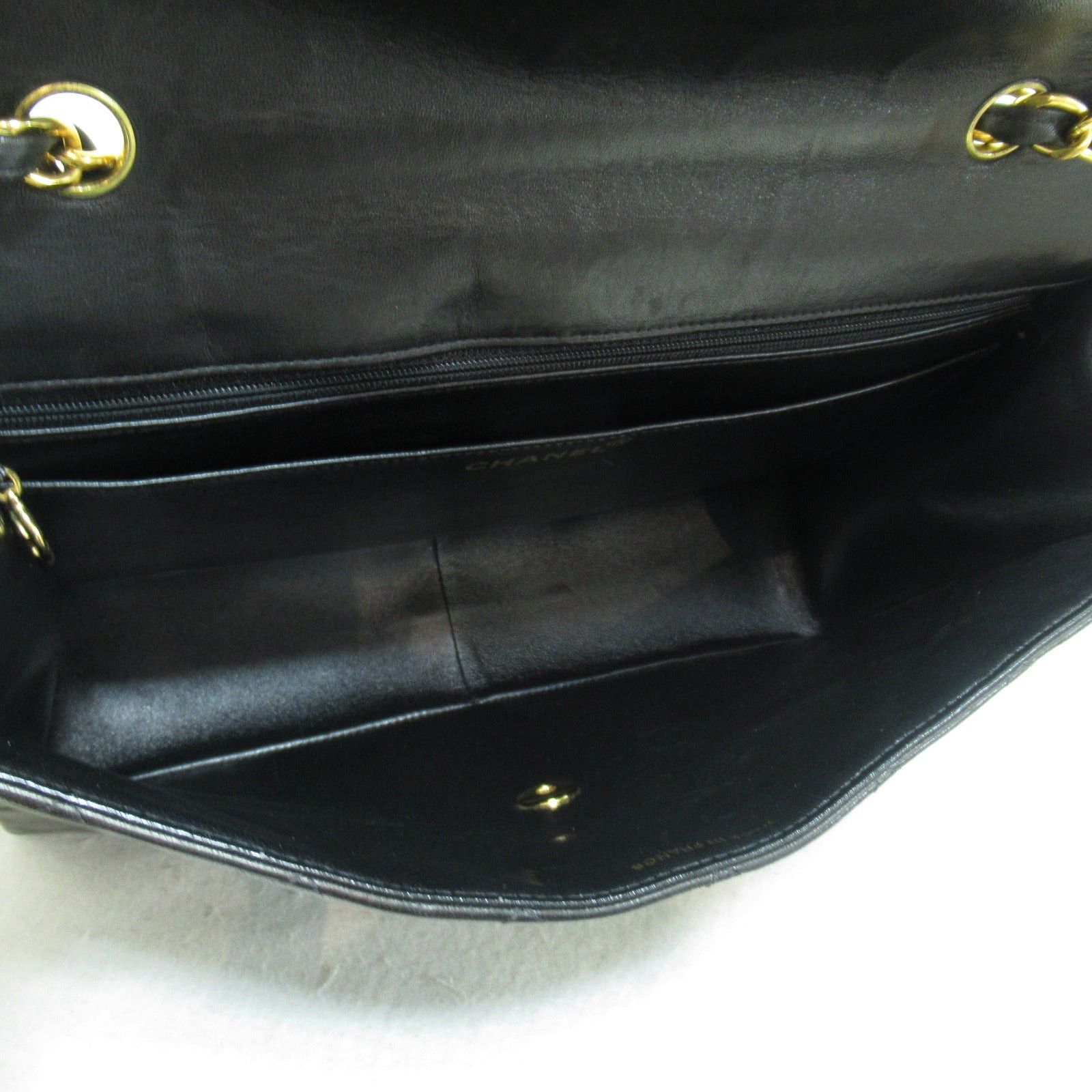Chanel Chanel Decamatlassé Chain Shoulder Bag Lambskin (Sheepskin) Black Gold Hardware Size ONE SIZE - 5 Thumbnail
