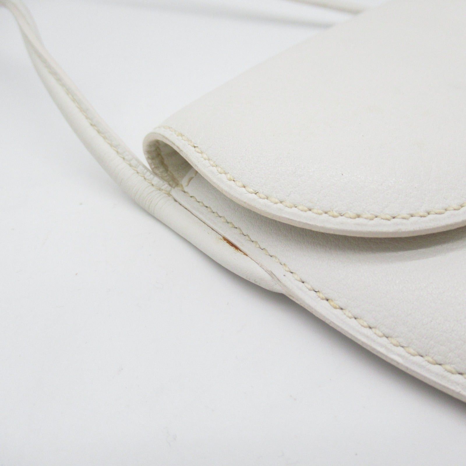Hermes Hermes Sologne Shoulder Bag Leather White Gold Hardware Size ONE SIZE - 9 Thumbnail
