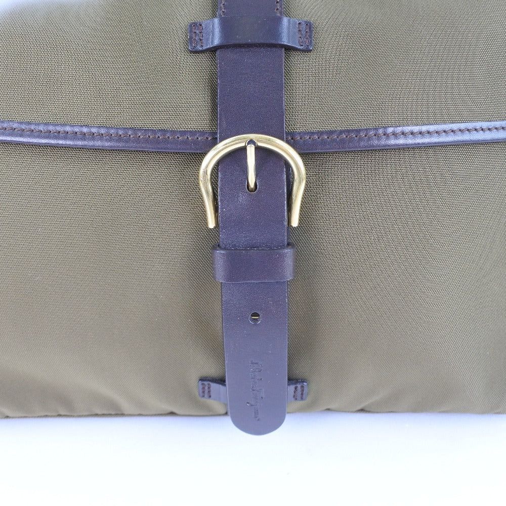 Salvatore Ferragamo Khaki Canvas Clutch Bag (Pre-Owned) Size ONE SIZE - 10 Thumbnail