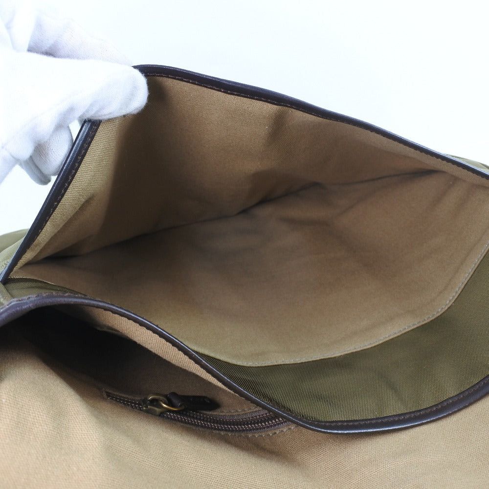 Salvatore Ferragamo Khaki Canvas Clutch Bag (Pre-Owned) Size ONE SIZE - 5 Thumbnail