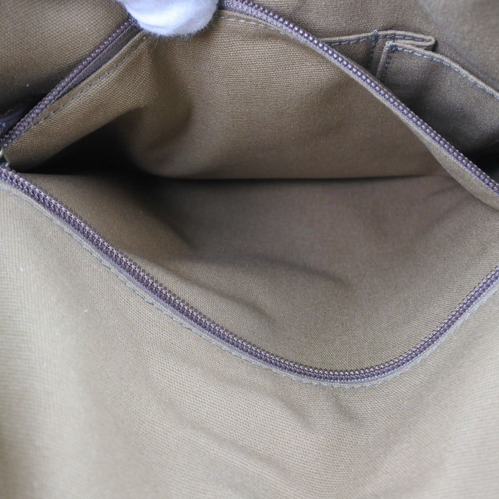 Salvatore Ferragamo Khaki Canvas Clutch Bag (Pre-Owned) Size ONE SIZE - 6 Thumbnail
