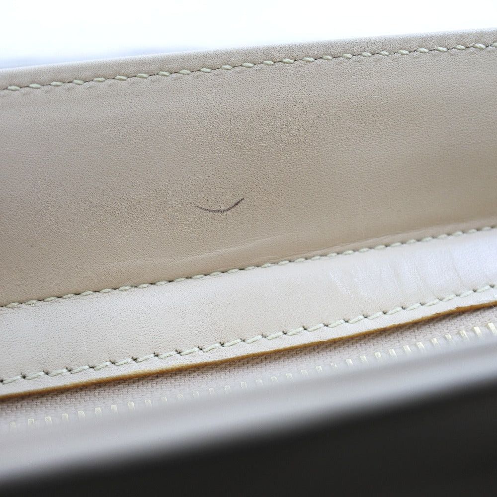 Salvatore Ferragamo Vara Beige Leather Handbag (Pre-Owned) Size ONE SIZE - 11 Thumbnail