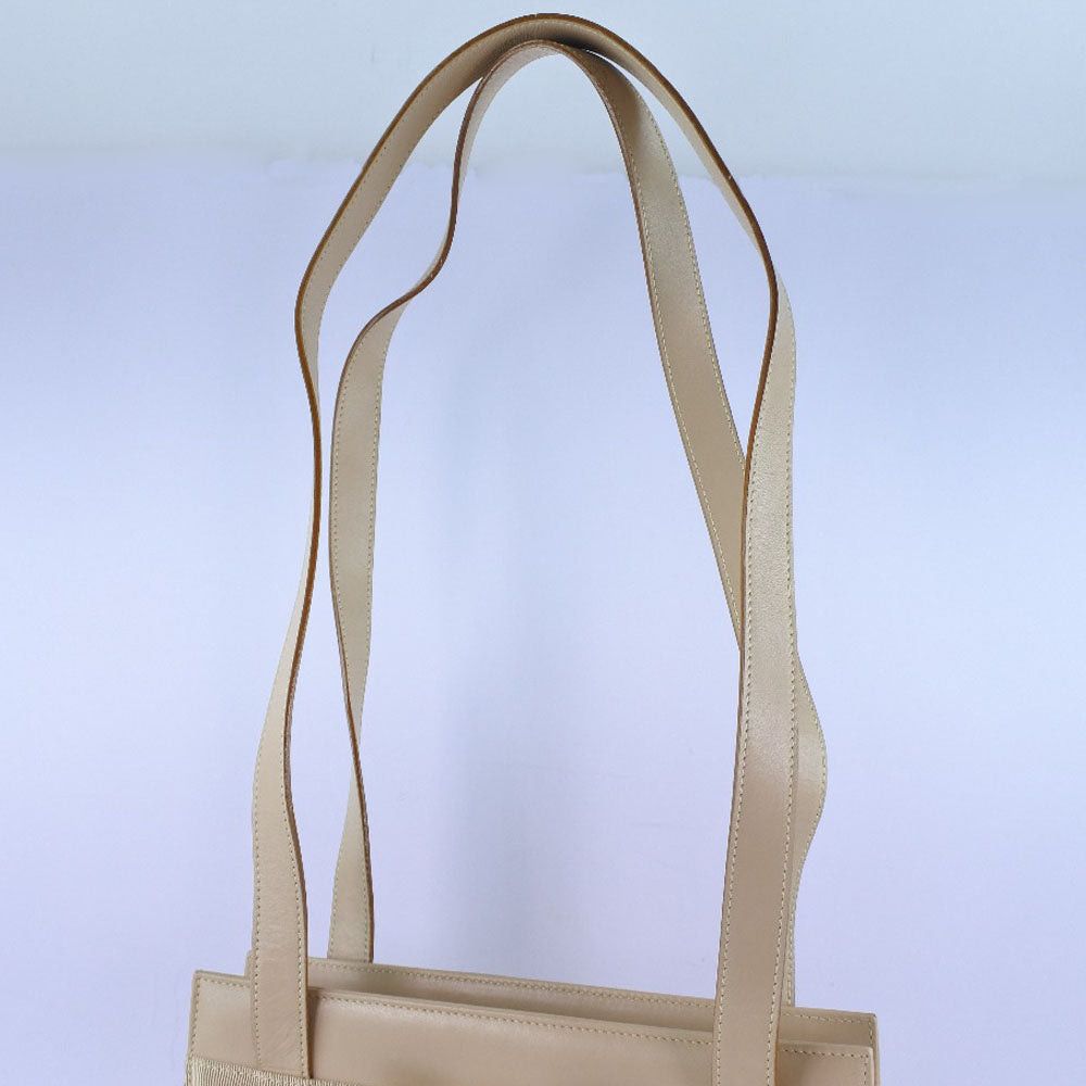 Salvatore Ferragamo Vara Beige Leather Handbag (Pre-Owned) Size ONE SIZE - 10 Thumbnail