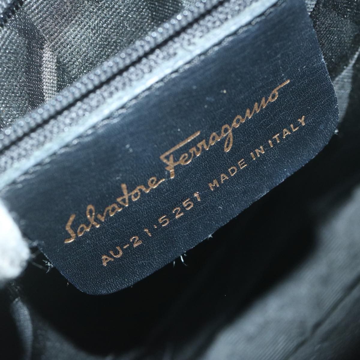 Salvatore Ferragamo Black Synthetic Handbag (Pre-Owned) Size ONE SIZE - 7 Thumbnail