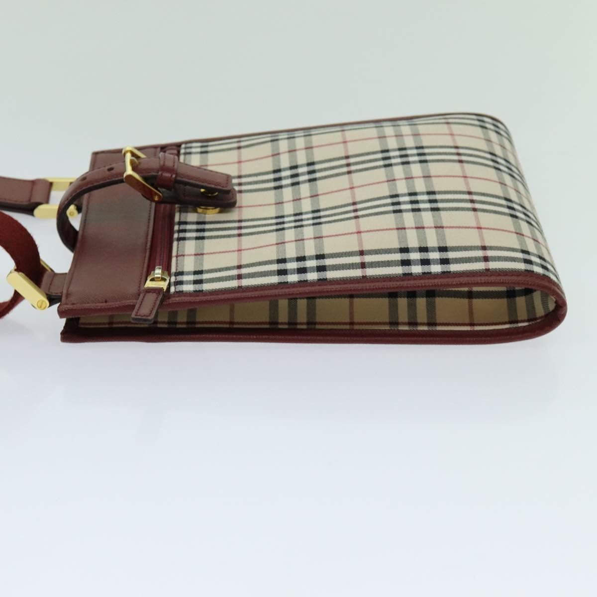 Burberry Vintage Check Beige Canvas Shoulder Bag (Pre-Owned) Size ONE SIZE - 9 Thumbnail