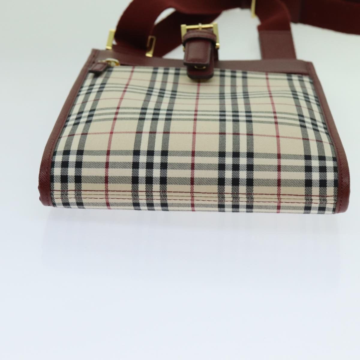Burberry Vintage Check Beige Canvas Shoulder Bag (Pre-Owned) Size ONE SIZE - 3 Thumbnail