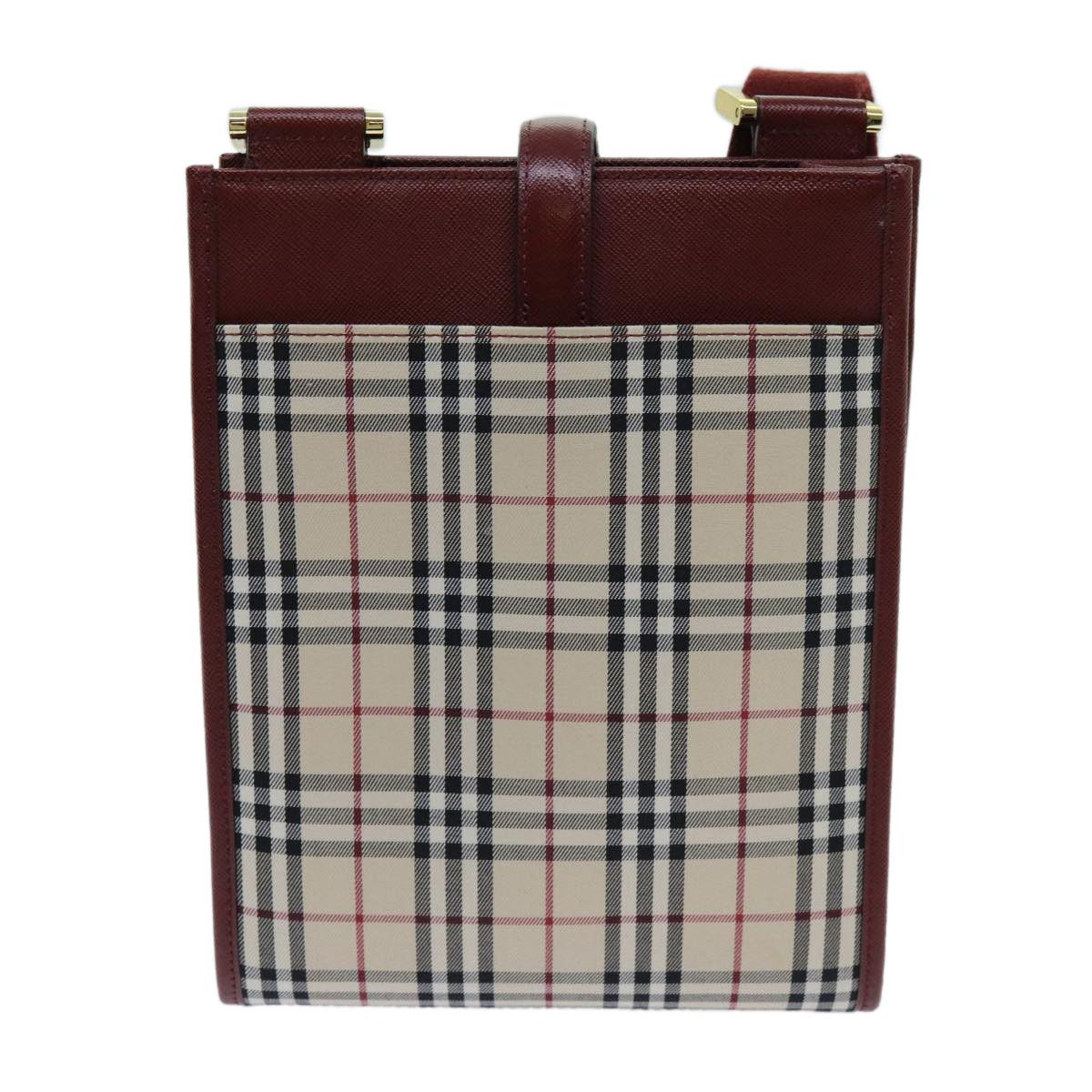 Burberry Vintage Check Beige Canvas Shoulder Bag (Pre-Owned) Size ONE SIZE - 2 Thumbnail
