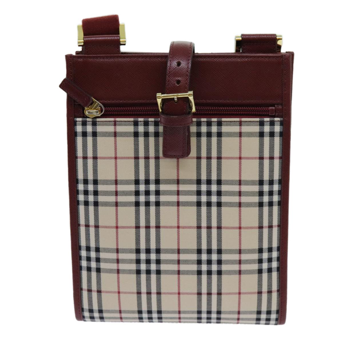 Burberry Vintage Check Beige Canvas Shoulder Bag (Pre-Owned) Size ONE SIZE - 8 Thumbnail