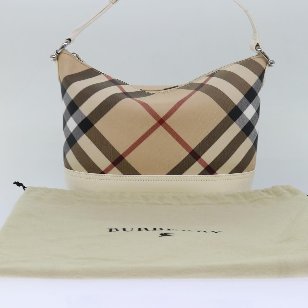Burberry Beige Canvas Shoulder Bag (Pre-Owned) Size ONE SIZE - 8 Thumbnail