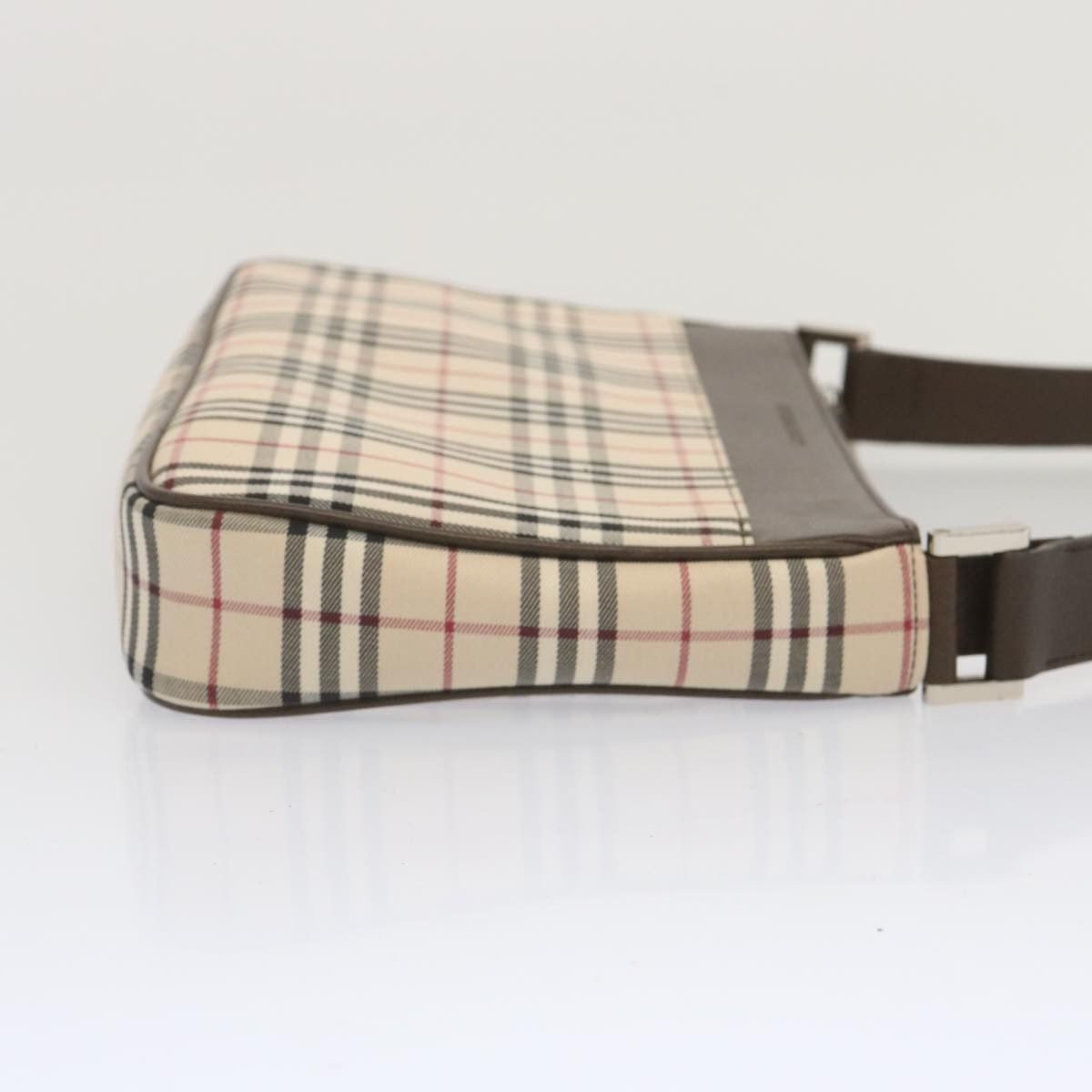 Burberry Nova Check Beige Canvas Shoulder Bag (Pre-Owned) Size ONE SIZE - 11 Thumbnail