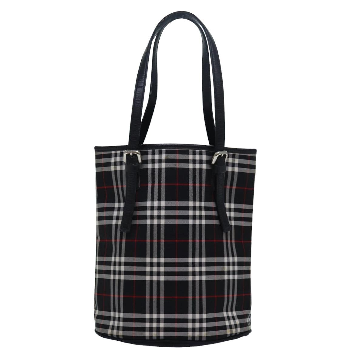 Burberry Nova Check Black Synthetic Tote Bag (Pre-Owned) Size ONE SIZE - 2 Thumbnail