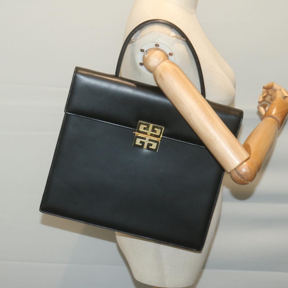 Givenchy Black Leather Handbag (Pre-Owned) Size ONE SIZE - 8 Thumbnail
