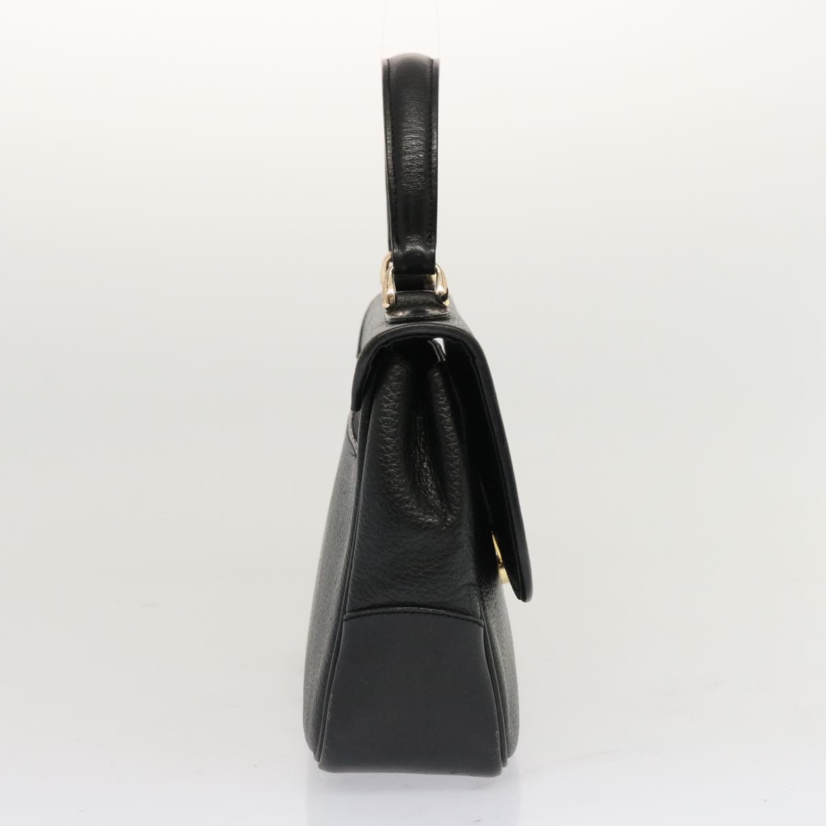 Burberry Vintage Check Black Leather Handbag (Pre-Owned) Size ONE SIZE - 5 Thumbnail
