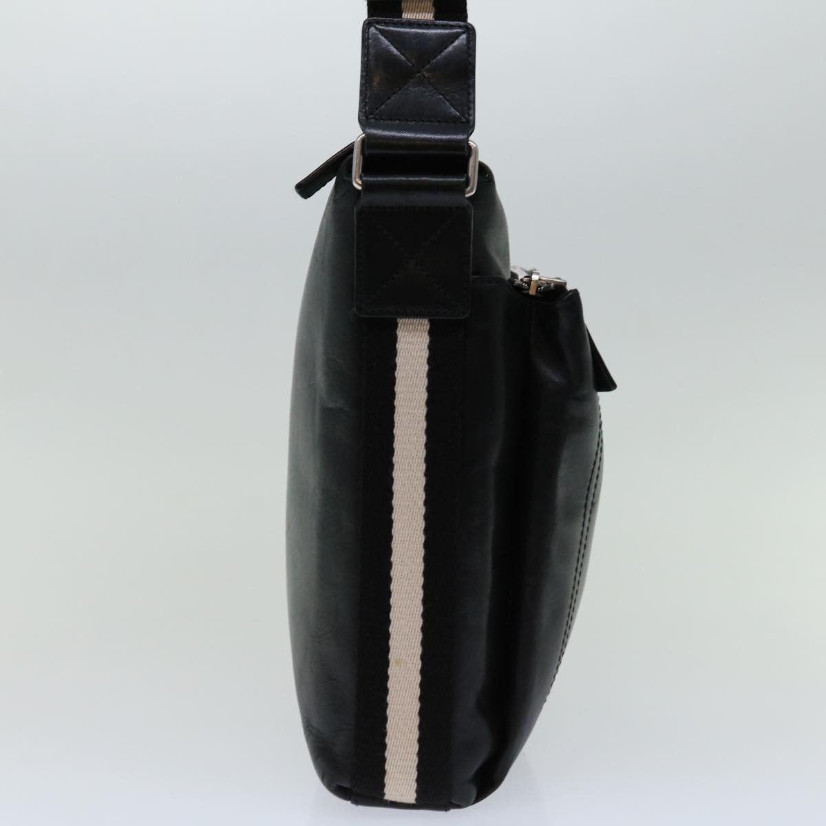 Bally -- Black Leather Shoulder Bag (Pre-Owned) Size ONE SIZE - 4 Thumbnail