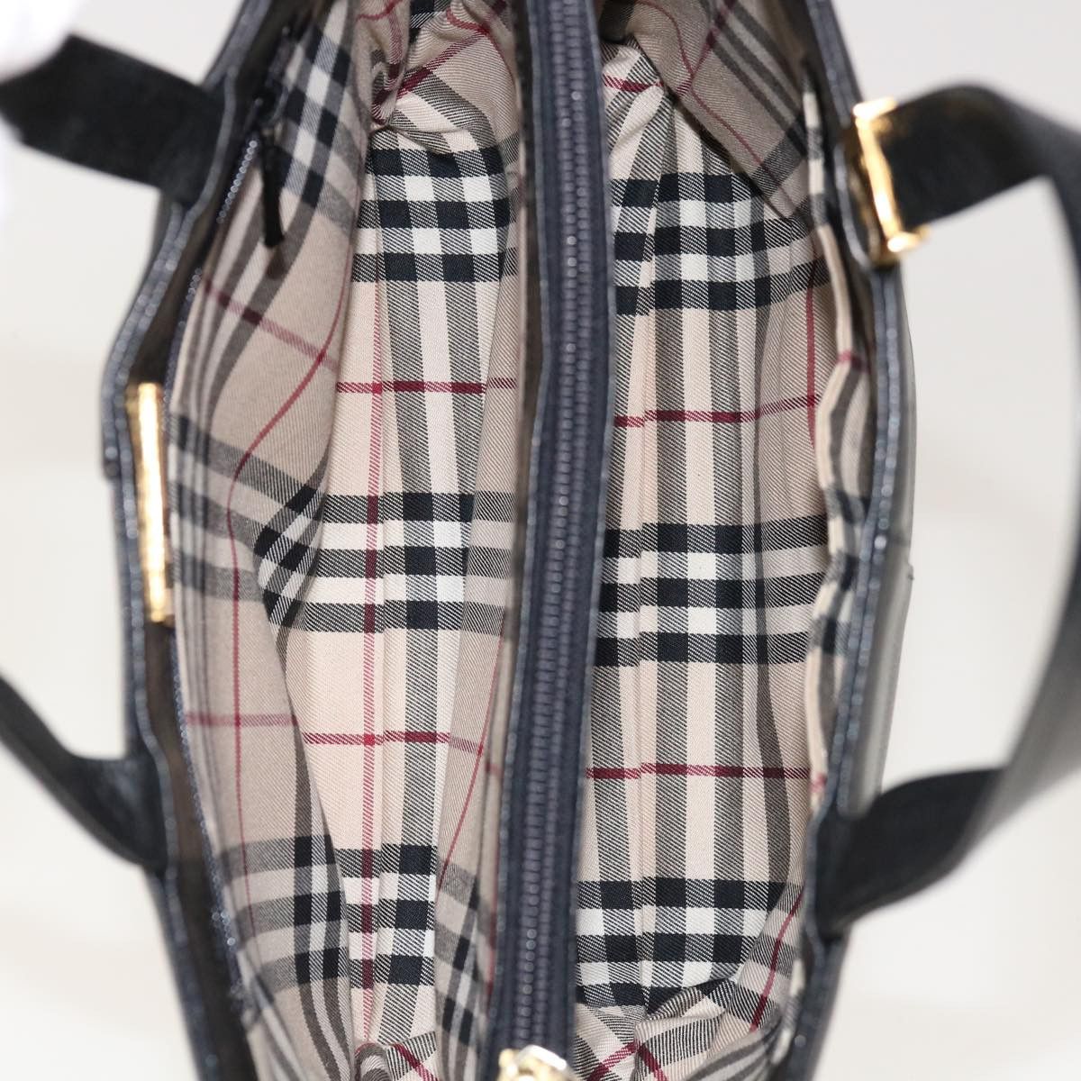 Burberry Black Leather Handbag (Pre-Owned) Size ONE SIZE - 5 Thumbnail