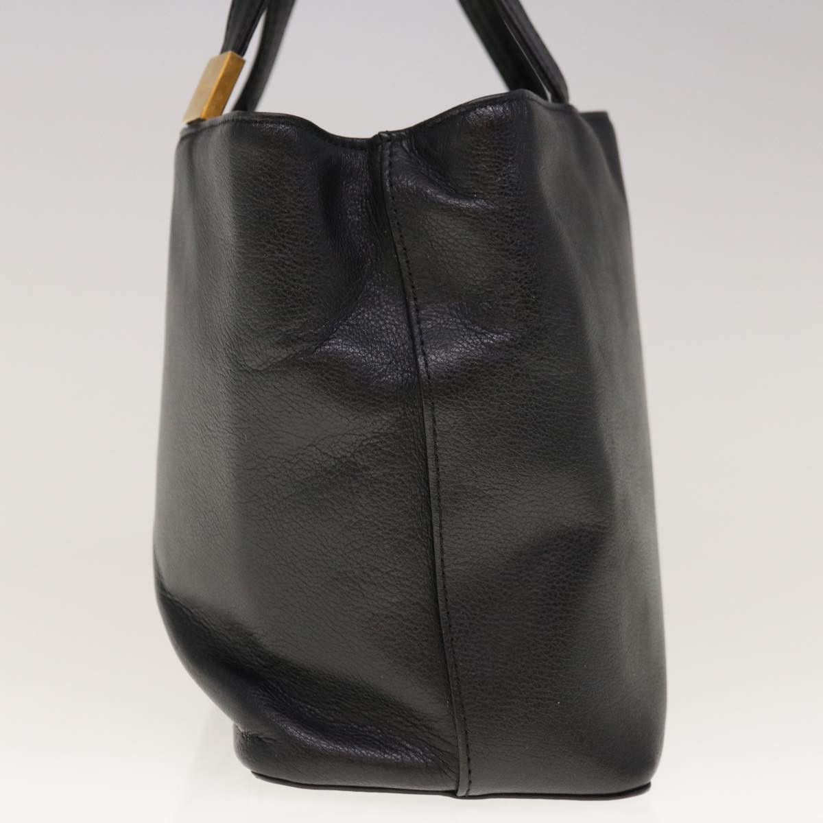 Burberry Black Leather Handbag (Pre-Owned) Size ONE SIZE - 8 Thumbnail