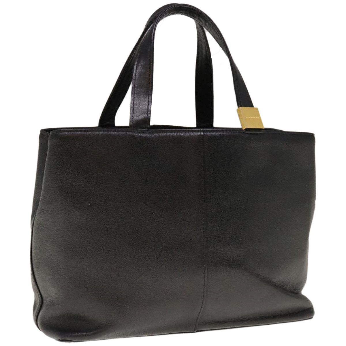 Burberry Black Leather Handbag (Pre-Owned) Size ONE SIZE - 13 Thumbnail