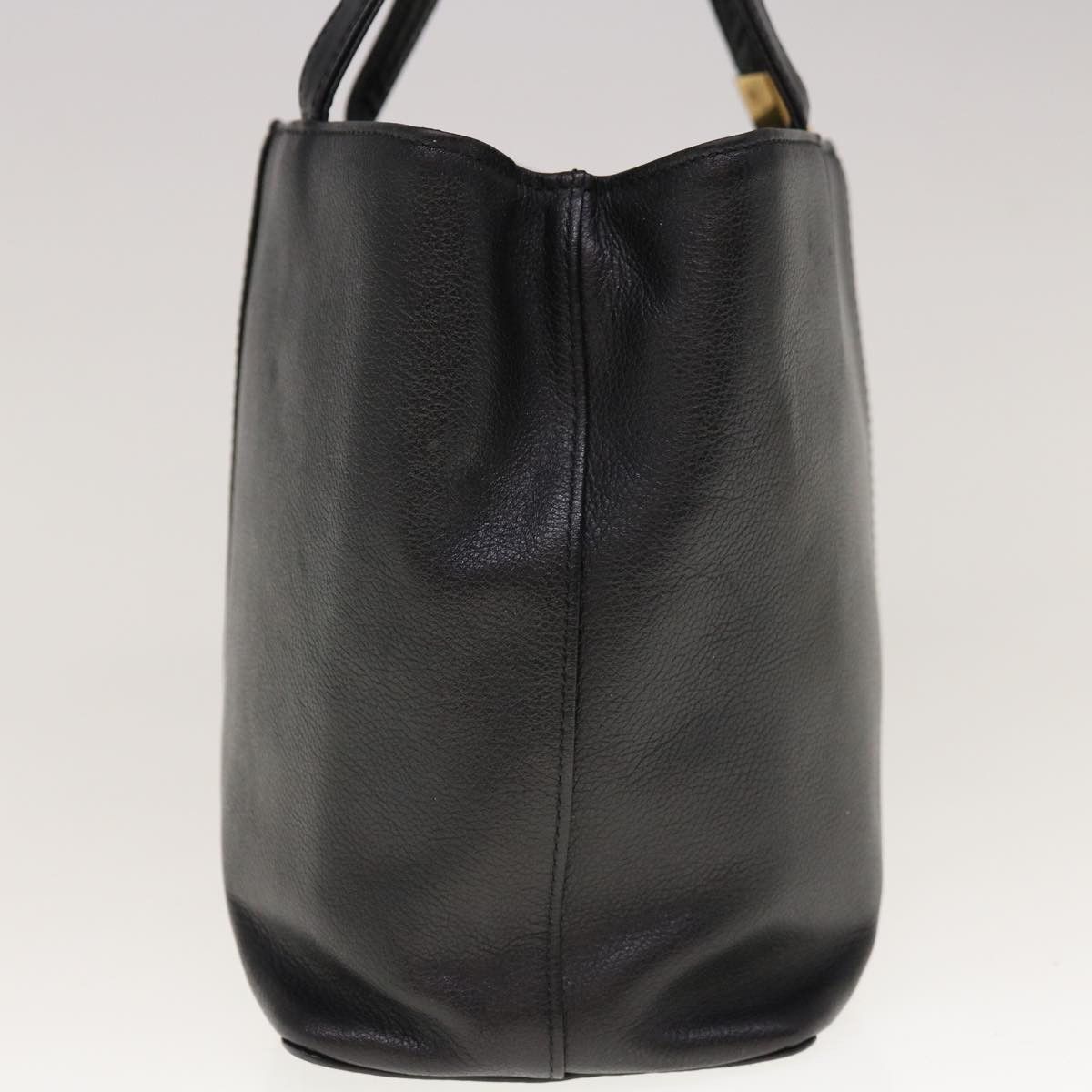 Burberry Black Leather Handbag (Pre-Owned) Size ONE SIZE - 4 Thumbnail