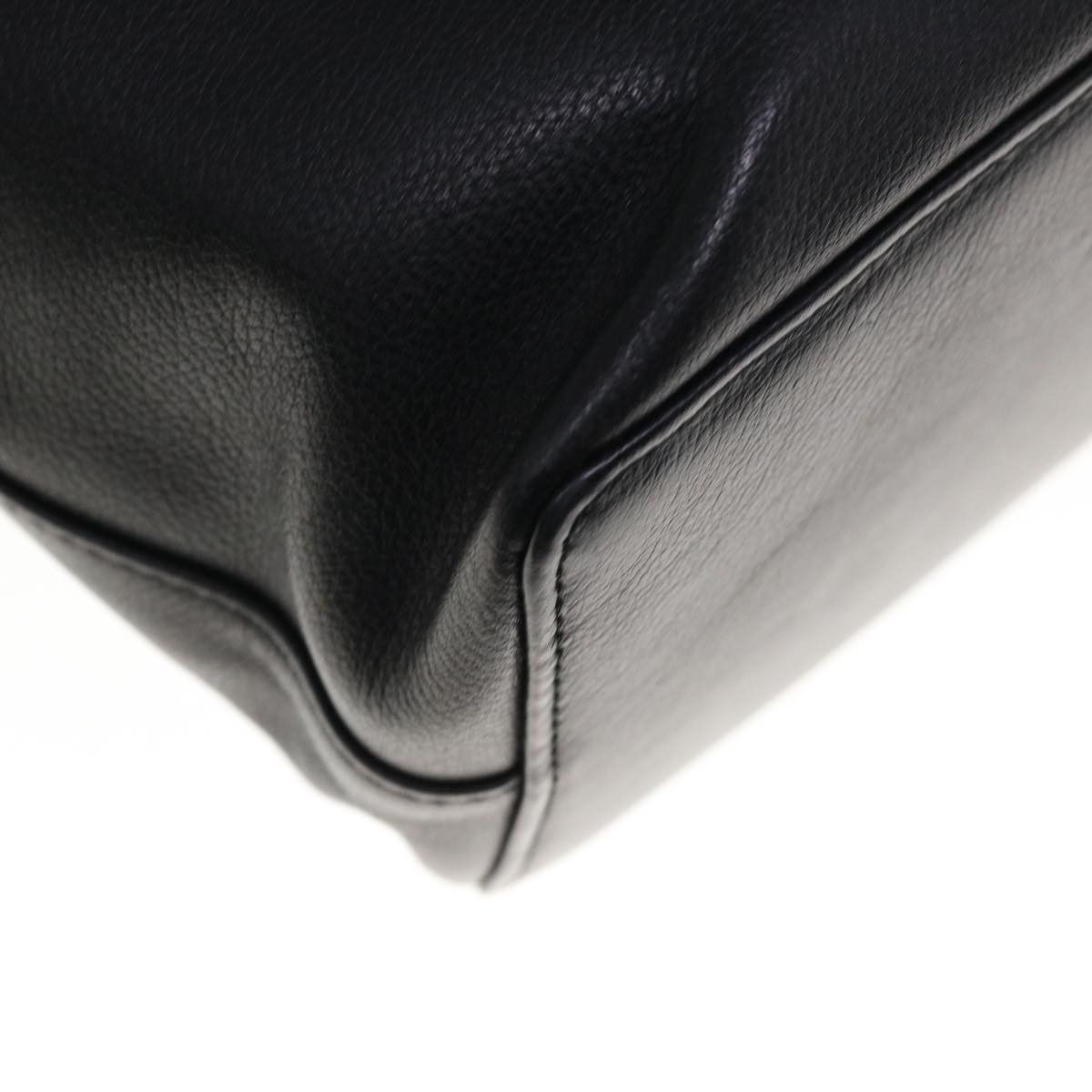 Burberry Black Leather Handbag (Pre-Owned) Size ONE SIZE - 12 Thumbnail