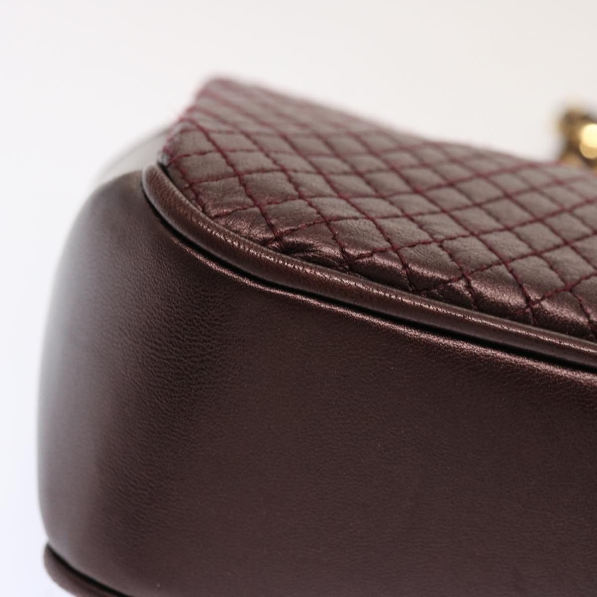 Bally Burgundy Leather Shoulder Bag (Pre-Owned) Size ONE SIZE - 8 Thumbnail