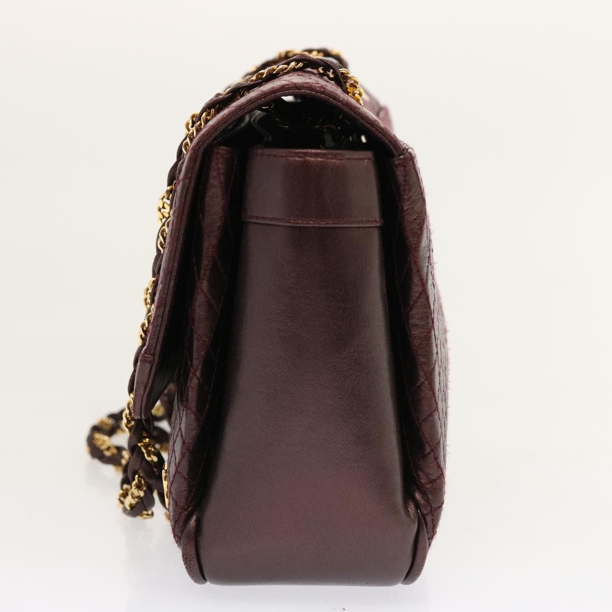 Bally Burgundy Leather Shoulder Bag (Pre-Owned) Size ONE SIZE - 10 Thumbnail